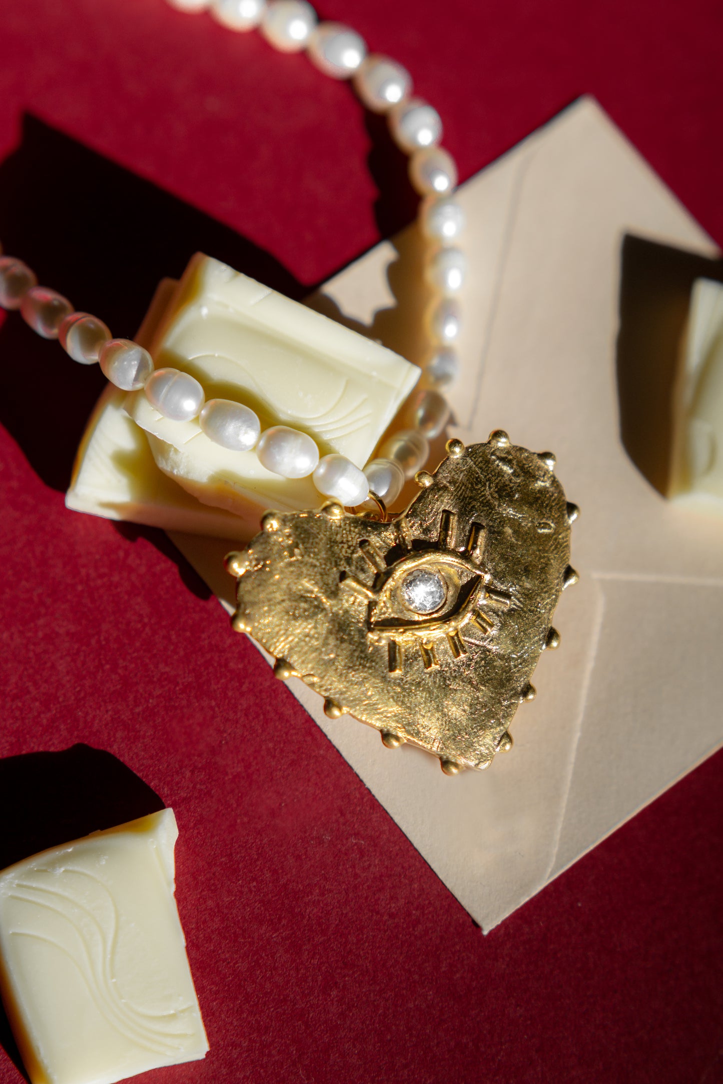 Eros big heart margaritari nyaklánc