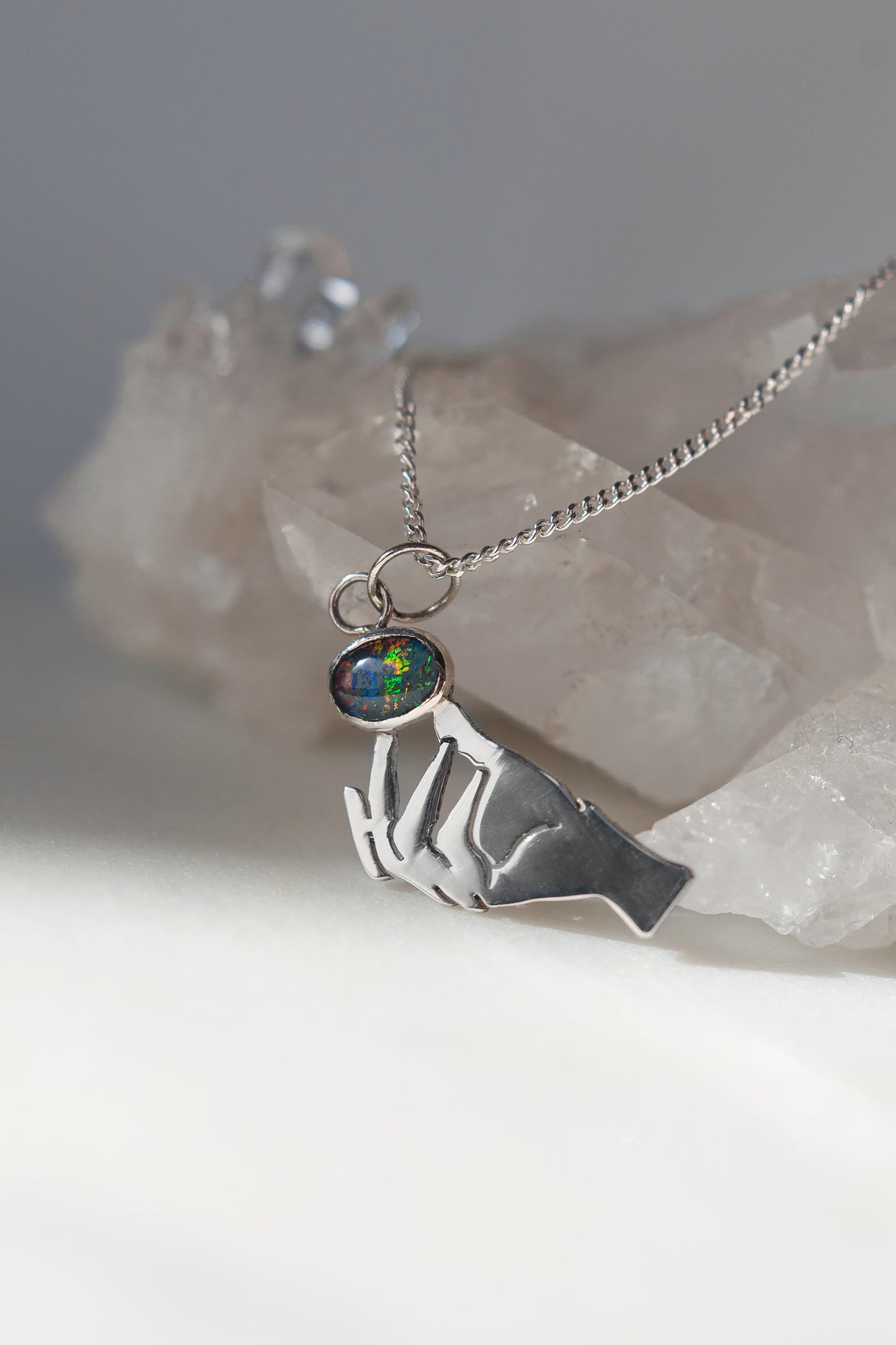 WICKED WITCH HANDS necklace