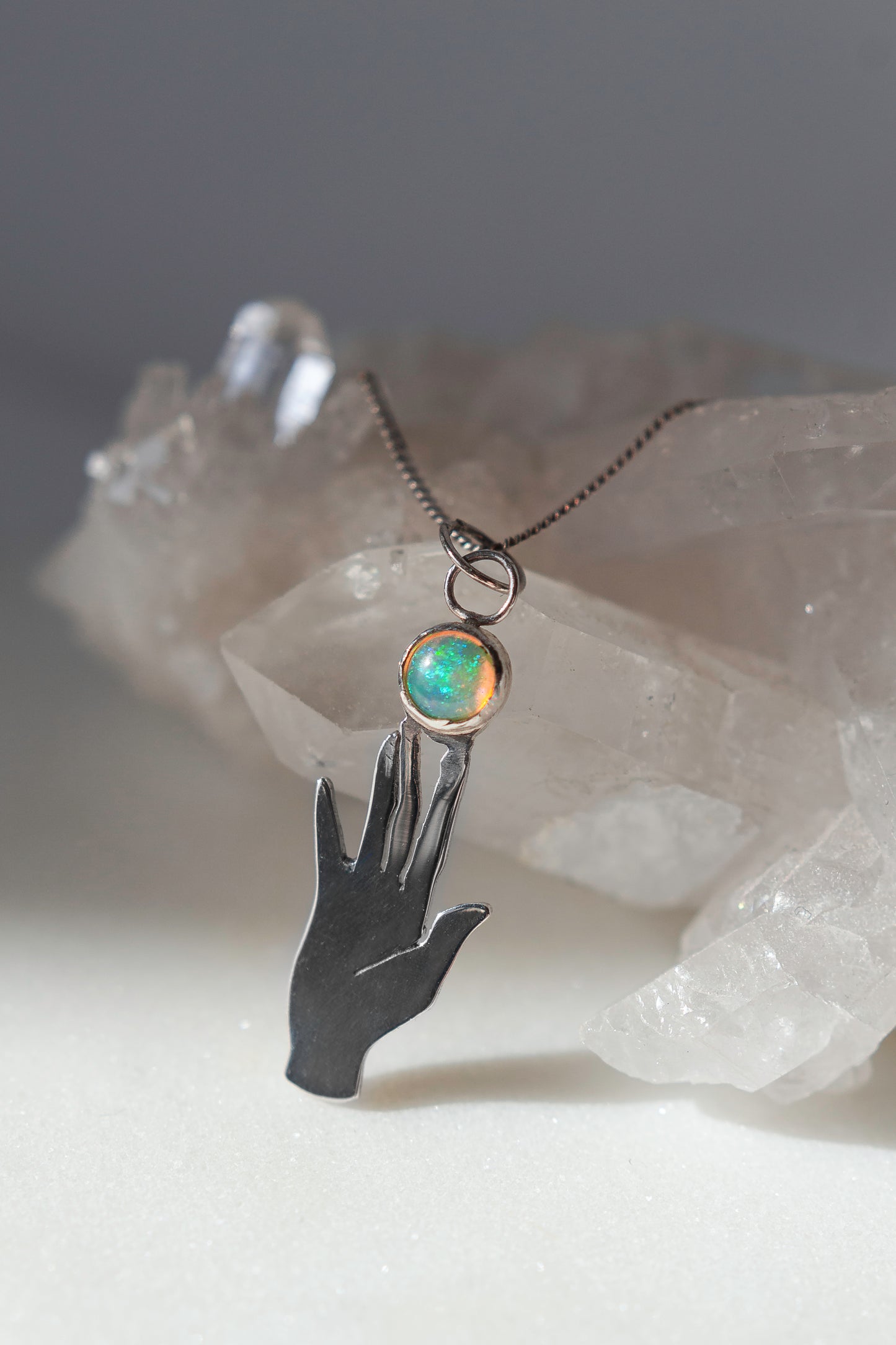 WICKED WITCH HANDS necklace