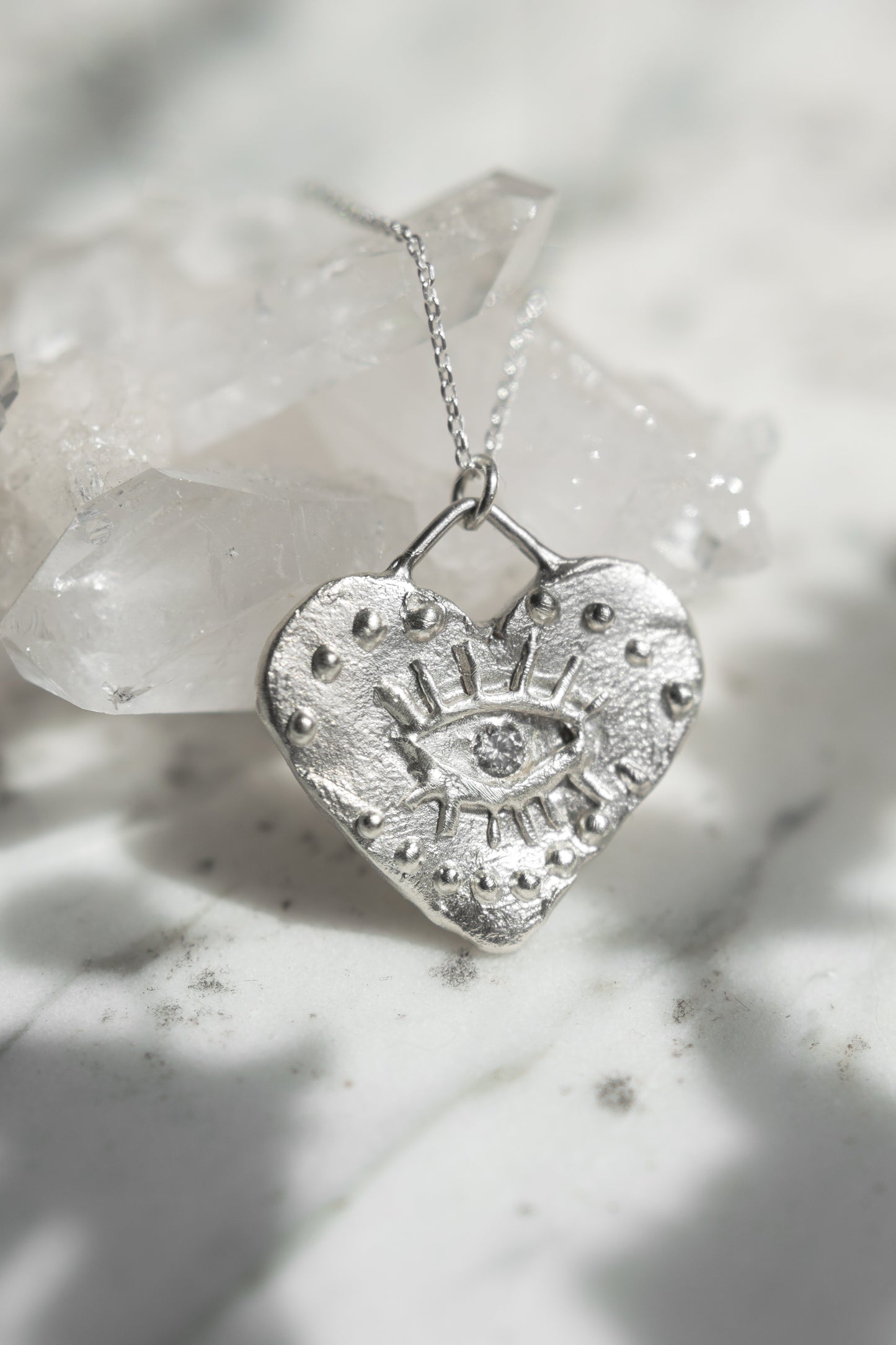 Eros ezüst nyaklánc cirkónia